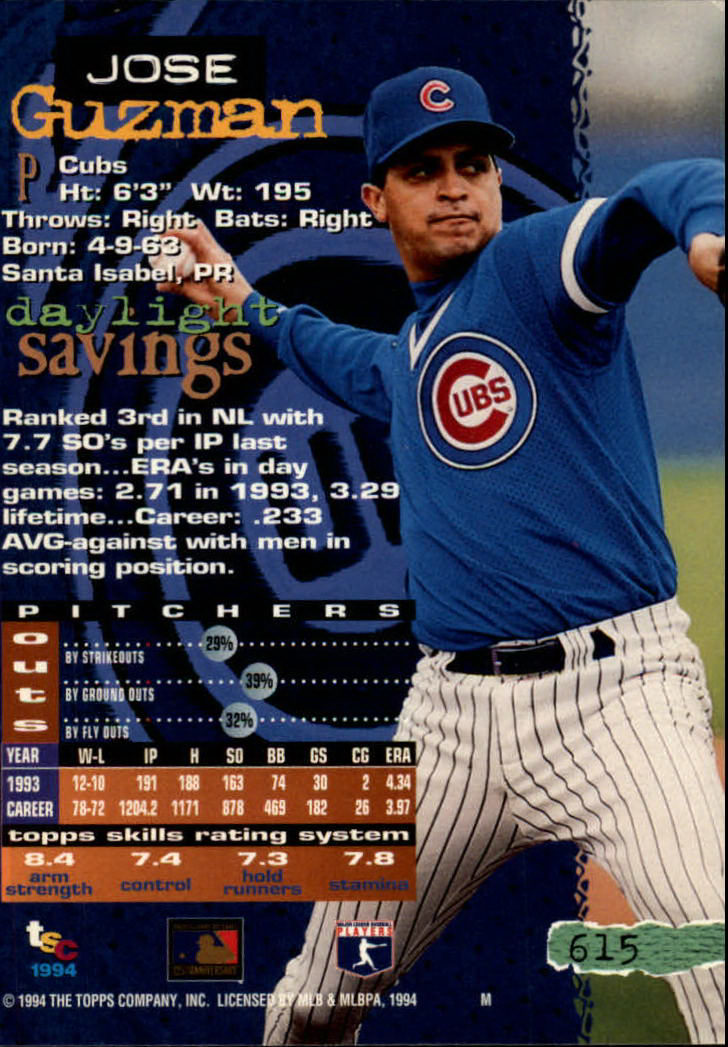 1994 Stadium Club Baseball Part 3 Main Set Card #501-720 - Picture 219 of 429