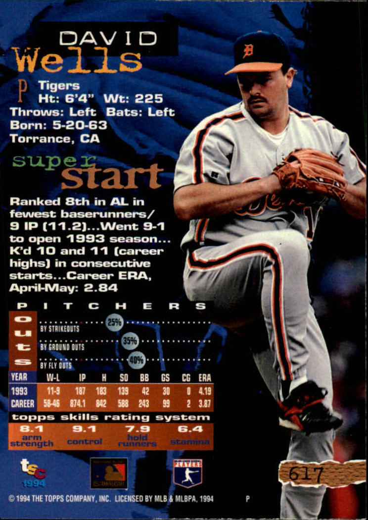1994 Stadium Club Baseball Part 3 Main Set Card #501-720 - Picture 223 of 429