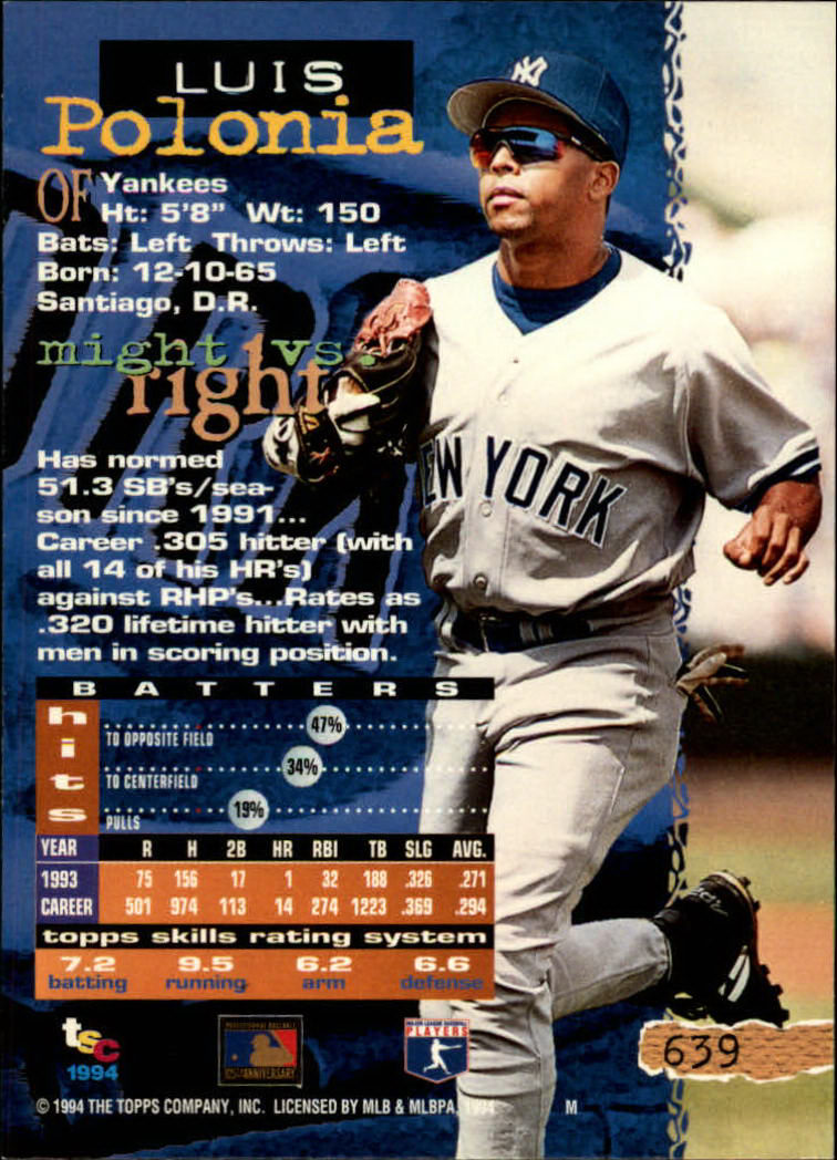 1994 Stadium Club Baseball Part 3 Main Set Card #501-720 - Picture 267 of 429