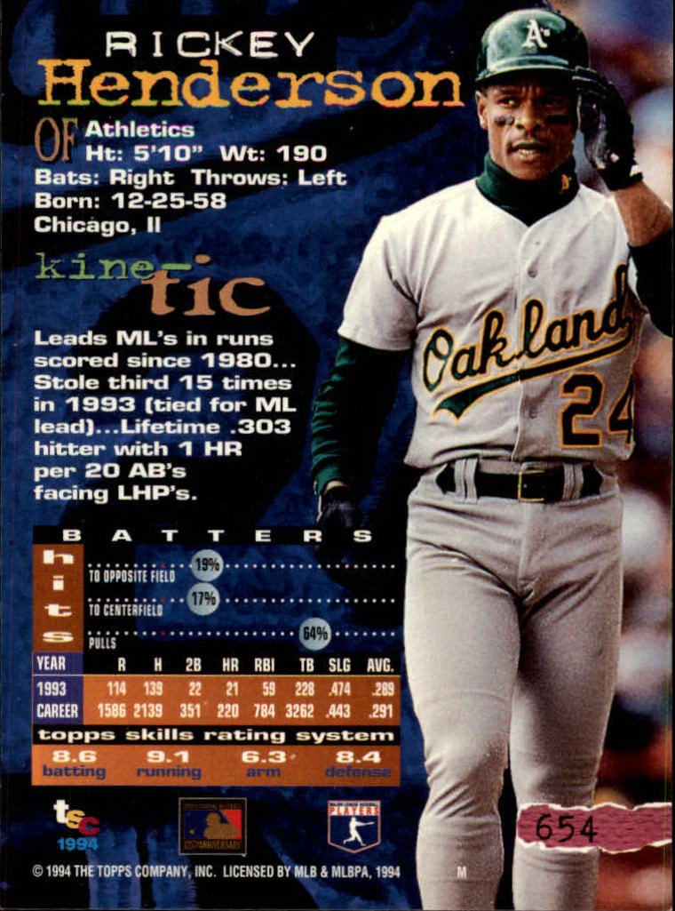 1994 Stadium Club Baseball Part 3 Main Set Card #501-720 - Picture 297 of 429