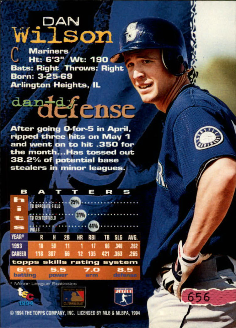 1994 Stadium Club Baseball Part 3 Main Set Card #501-720 - Picture 301 of 429