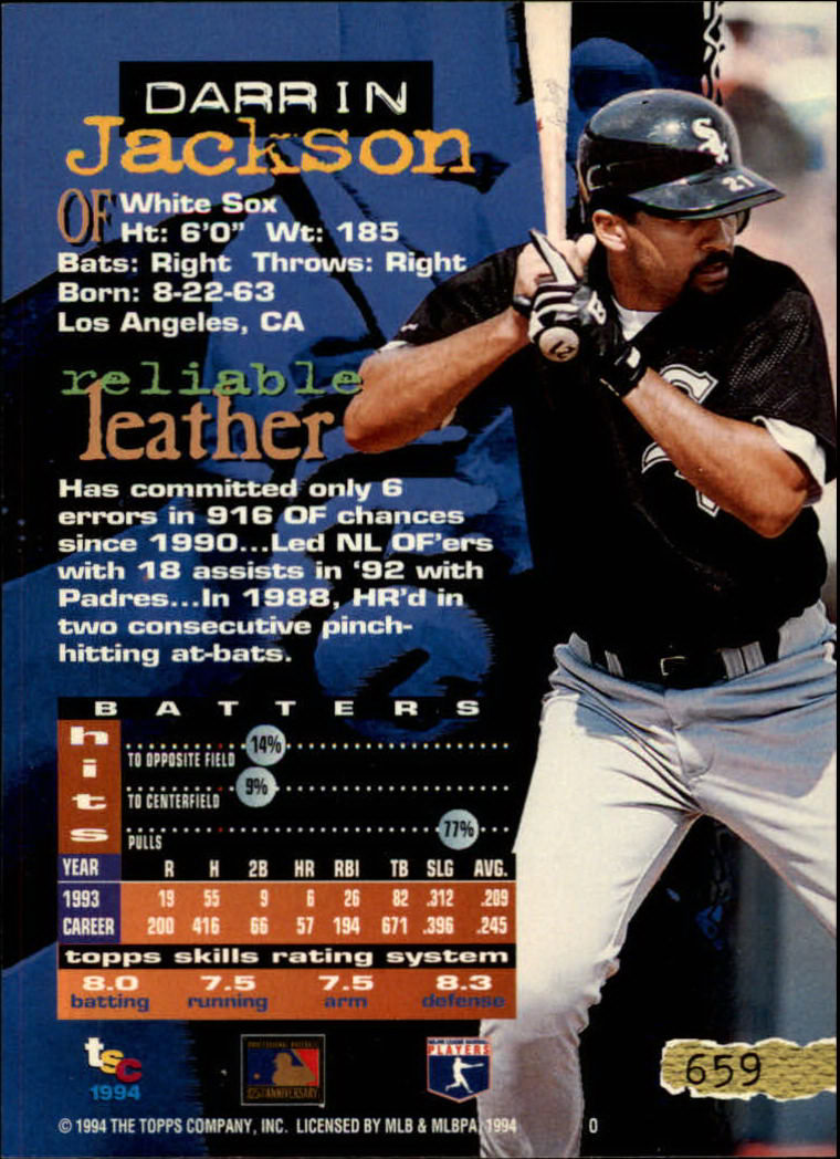 1994 Stadium Club Baseball Part 3 Main Set Card #501-720 - Picture 307 of 429