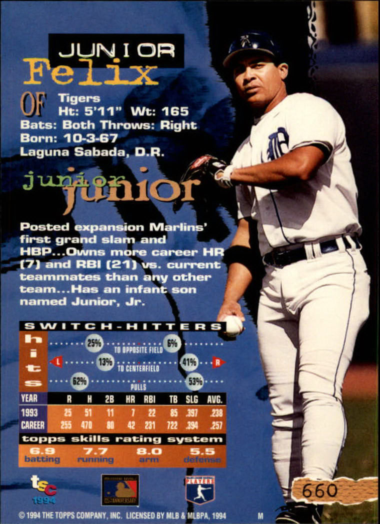1994 Stadium Club Baseball Part 3 Main Set Card #501-720 - Picture 309 of 429