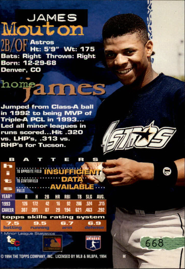 1994 Stadium Club Baseball Part 3 Main Set Card #501-720 - Picture 325 of 429