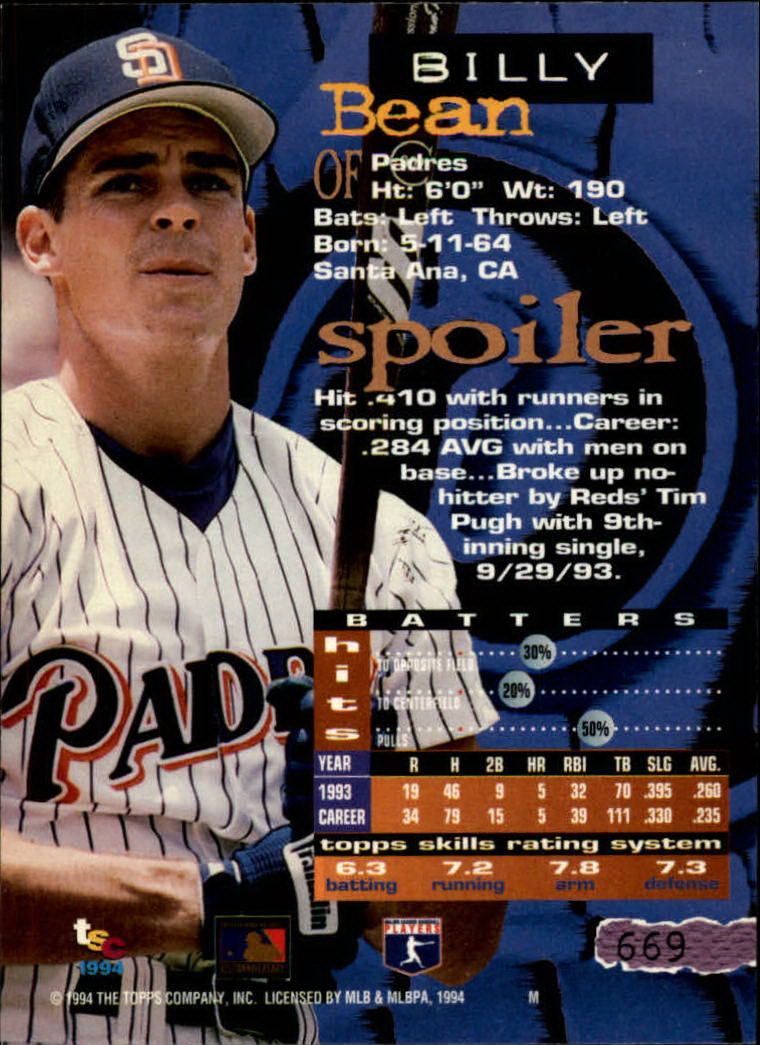 1994 Stadium Club Baseball Part 3 Main Set Card #501-720 - Picture 327 of 429