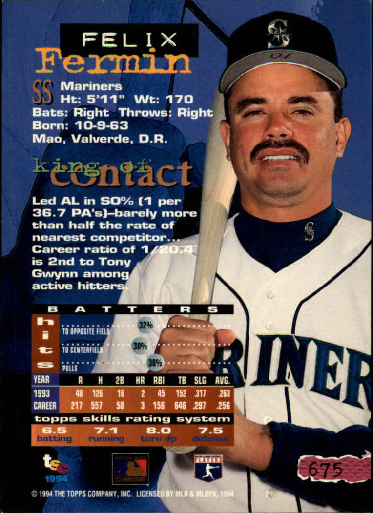 1994 Stadium Club Baseball Part 3 Main Set Card #501-720 - Picture 339 of 429