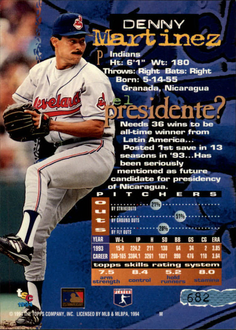 1994 Stadium Club Baseball Part 3 Main Set Card #501-720 - Picture 353 of 429