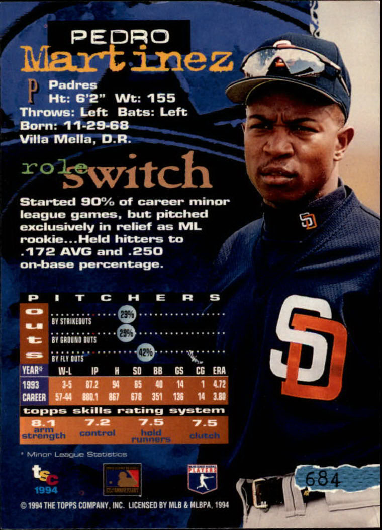 1994 Stadium Club Baseball Part 3 Main Set Card #501-720 - Picture 357 of 429