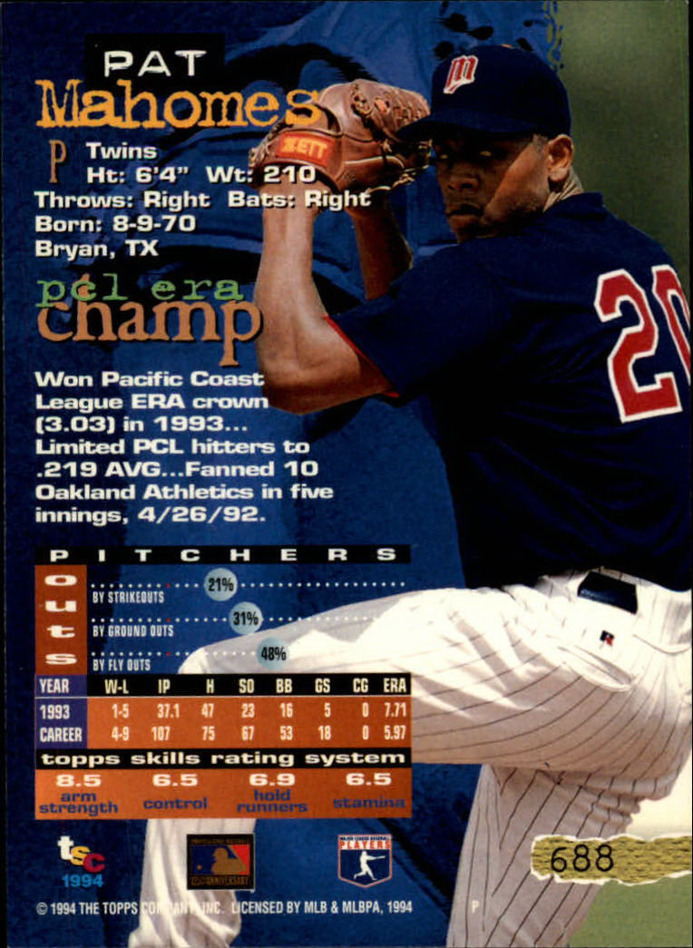 1994 Stadium Club Baseball Part 3 Main Set Card #501-720 - Picture 365 of 429