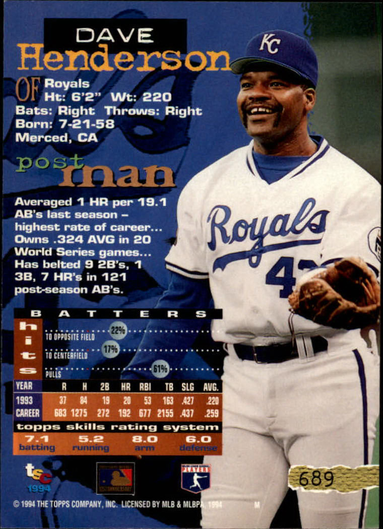 1994 Stadium Club Baseball Part 3 Main Set Card #501-720 - Picture 367 of 429