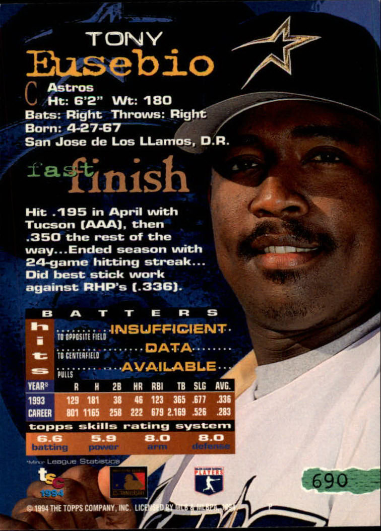 1994 Stadium Club Baseball Part 3 Main Set Card #501-720 - Picture 369 of 429