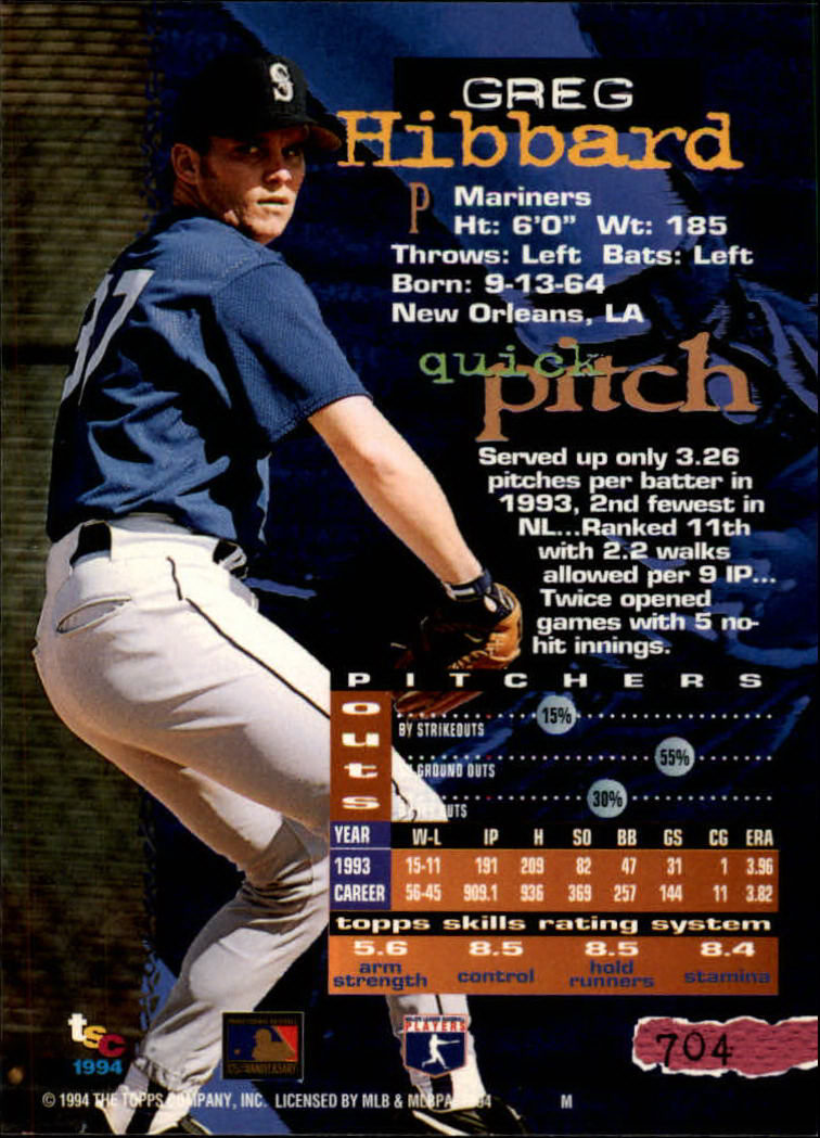 1994 Stadium Club Baseball Part 3 Main Set Card #501-720 - Picture 397 of 429