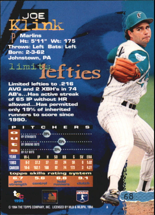Tarjetas paralelas 1994 del Stadium Club de béisbol parte 4 edición del primer día - Imagen 13 de 89