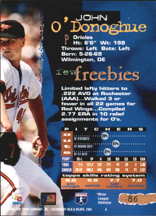 Tarjetas paralelas 1994 del Stadium Club de béisbol parte 4 edición del primer día - Imagen 15 de 89