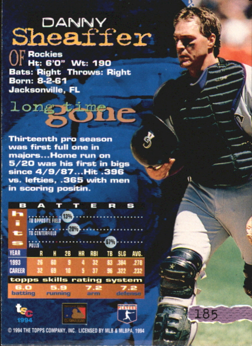 Tarjetas paralelas 1994 del Stadium Club de béisbol parte 4 edición del primer día - Imagen 39 de 89
