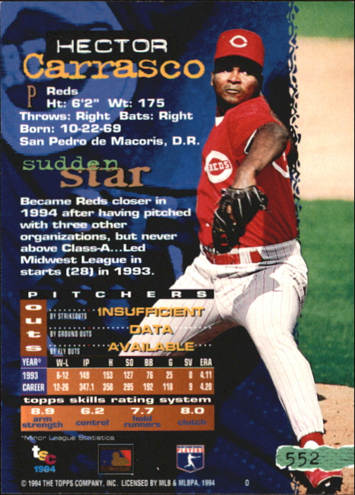 Tarjetas paralelas 1994 del Stadium Club de béisbol parte 4 edición del primer día - Imagen 75 de 89