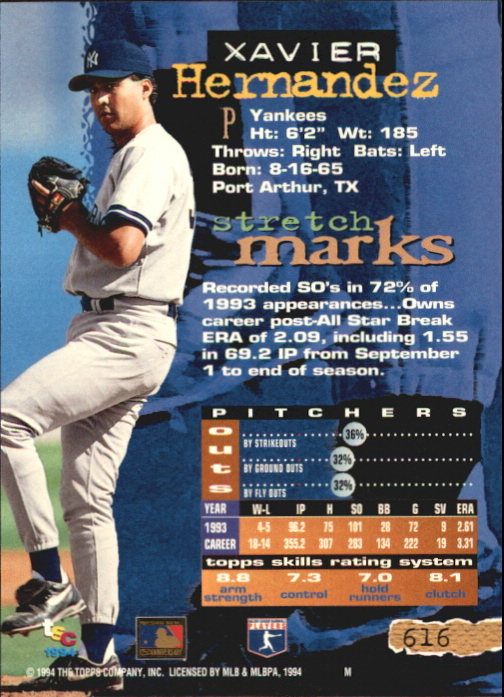 Tarjetas paralelas 1994 del Stadium Club de béisbol parte 4 edición del primer día - Imagen 87 de 89