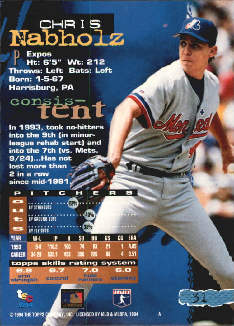 10 You Pick FREE SHIP 1994 Stadium Club Golden Rainbow BB #s 1-250 A1994 