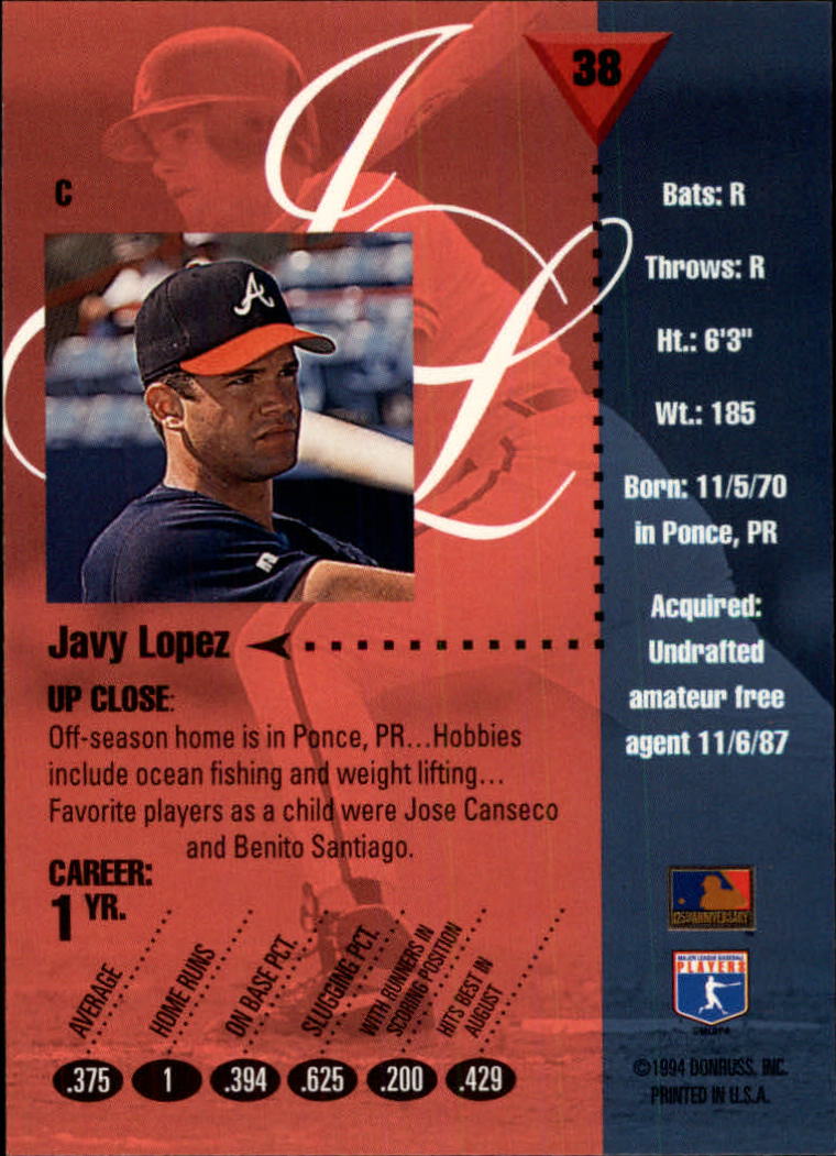 1994 Studio Baseball Card Pick - Picture 75 of 421