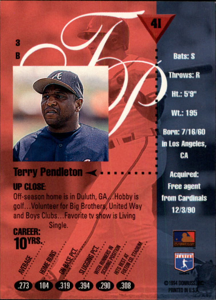1994 Studio Baseball Card Pick - Picture 79 of 421