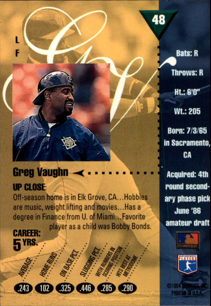 1994 Studio Baseball Card Pick - Picture 93 of 421