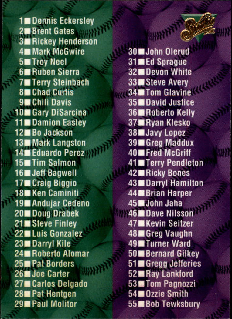 1994 Studio Baseball Card Pick - Picture 418 of 421