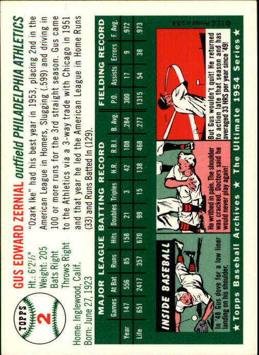 1994 Topps Archives 1954 Baseball - Picture 3 of 337
