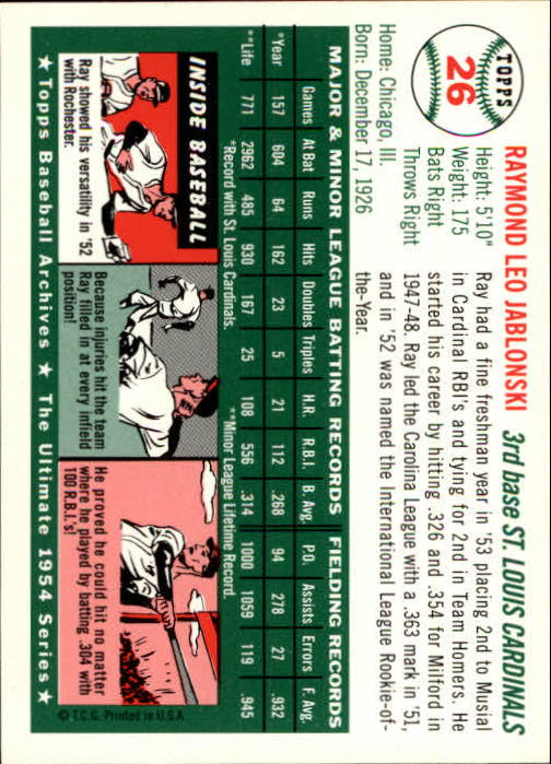 1994 Topps Archives 1954 Baseball - Picture 28 of 337
