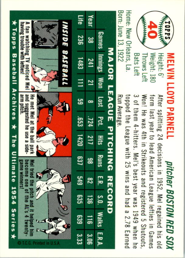 1994 Topps Archives 1954 Baseball - Picture 44 of 337