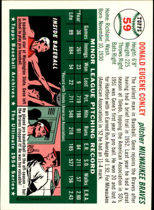 1994 Topps Archives 1954 Baseball - Picture 72 of 337