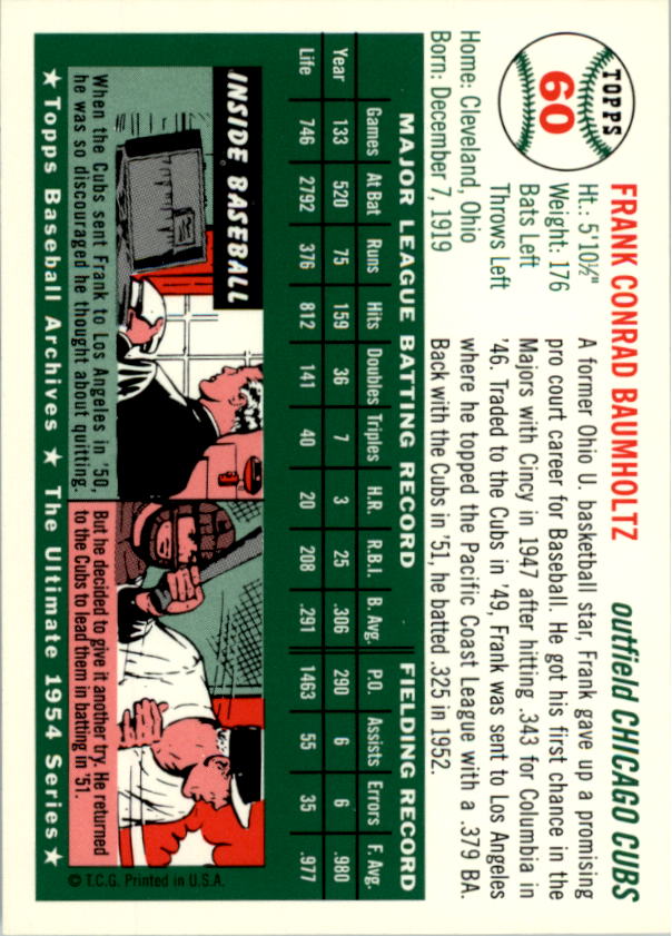 1994 Topps Archives 1954 Baseball - Picture 74 of 337