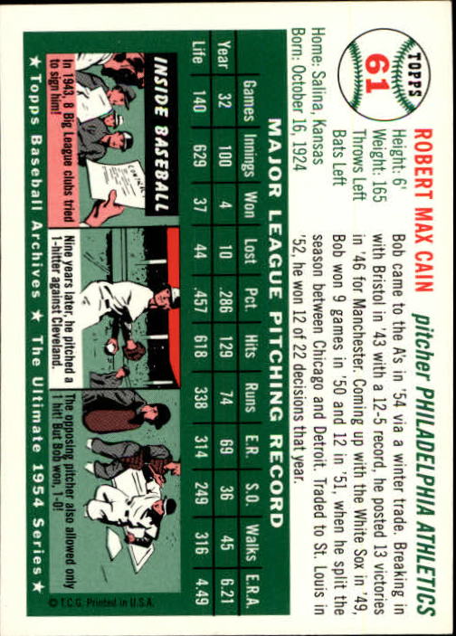 1994 Topps Archives 1954 Baseball - Picture 76 of 337