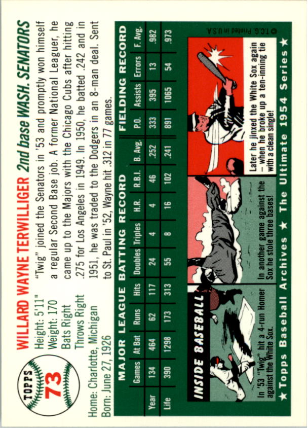 1994 Topps Archives 1954 Baseball - Picture 91 of 337