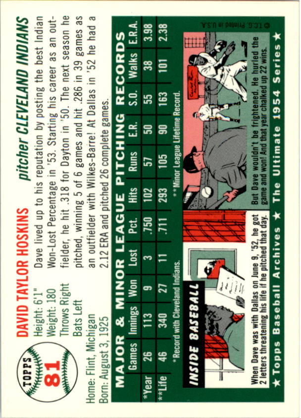 1994 Topps Archives 1954 Baseball - Picture 101 of 337