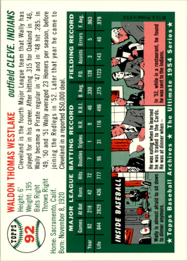1994 Topps Archives 1954 Baseball - Picture 115 of 337