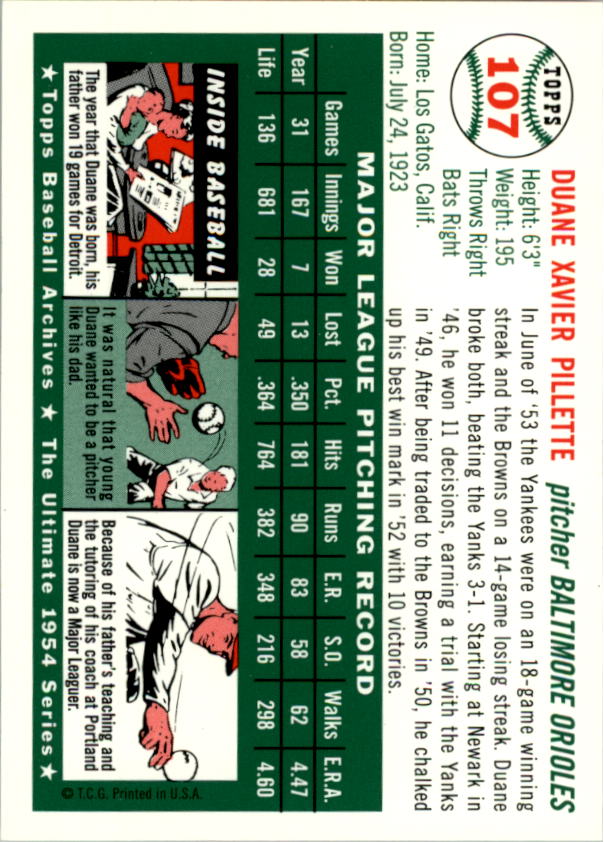 1994 Topps Archives 1954 Baseball - Picture 134 of 337