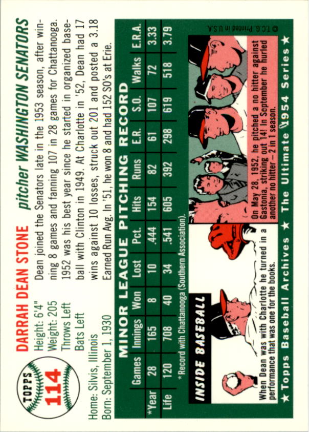 1994 Topps Archives 1954 Baseball - Picture 144 of 337