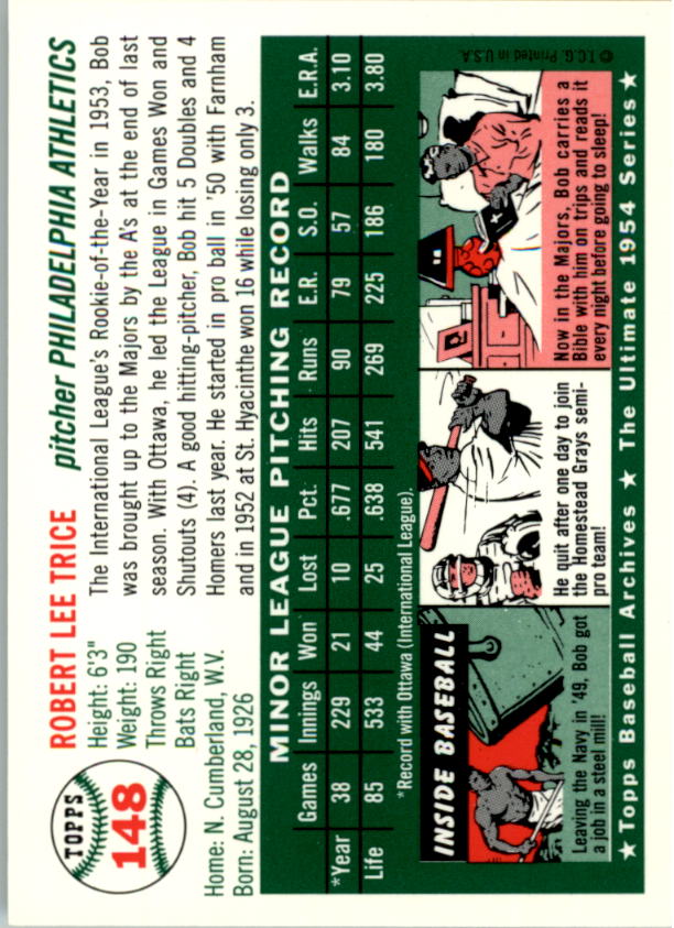1994 Topps Archives 1954 Baseball - Picture 188 of 337