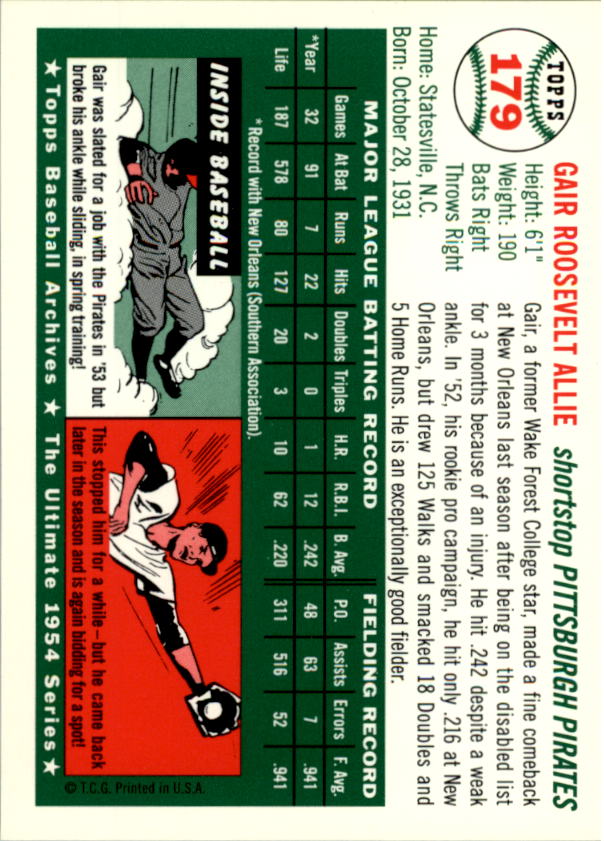 1994 Topps Archives 1954 Baseball - Picture 241 of 337
