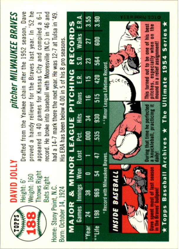 1994 Topps Archives 1954 Baseball - Picture 251 of 337