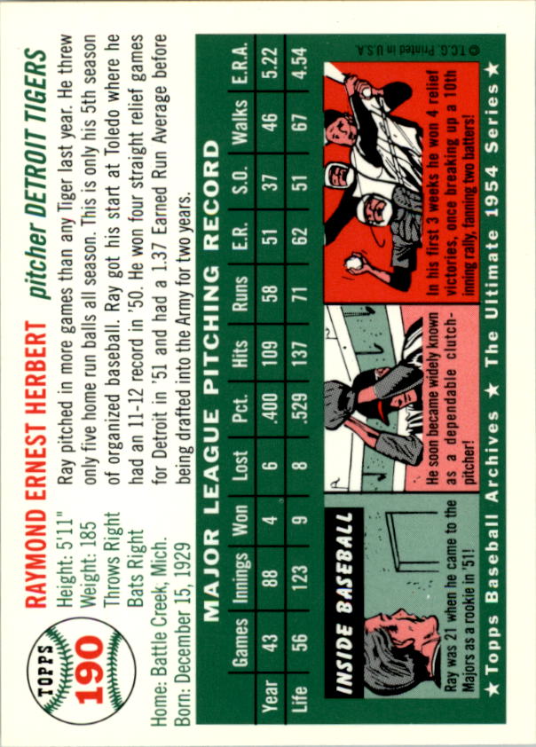 1994 Topps Archives 1954 Baseball - Picture 253 of 337