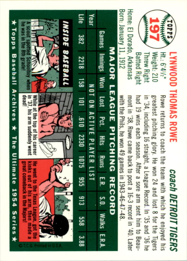 1994 Topps Archives 1954 Baseball - Picture 263 of 337