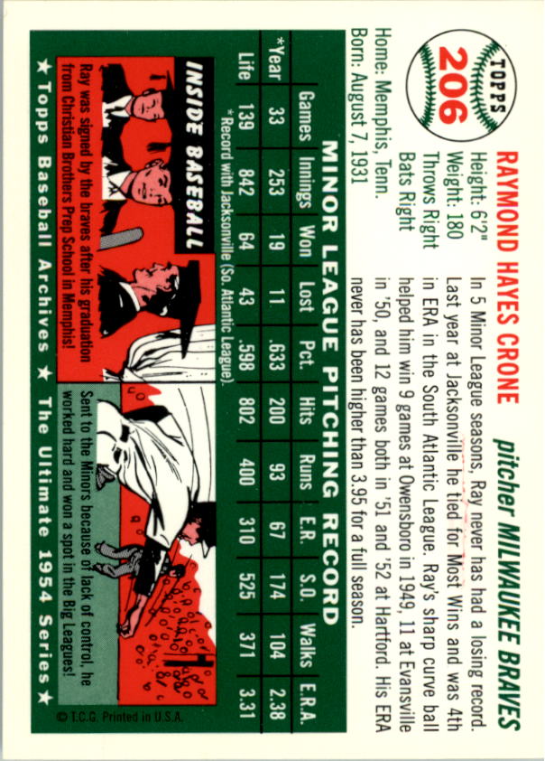 1994 Topps Archives 1954 Baseball - Picture 274 of 337