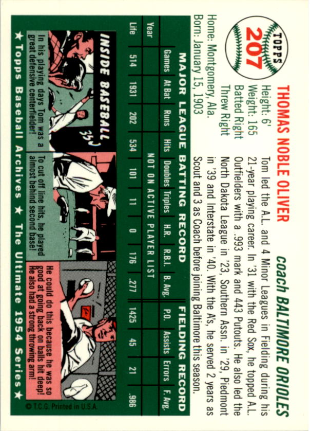 1994 Topps Archives 1954 Baseball - Picture 276 of 337
