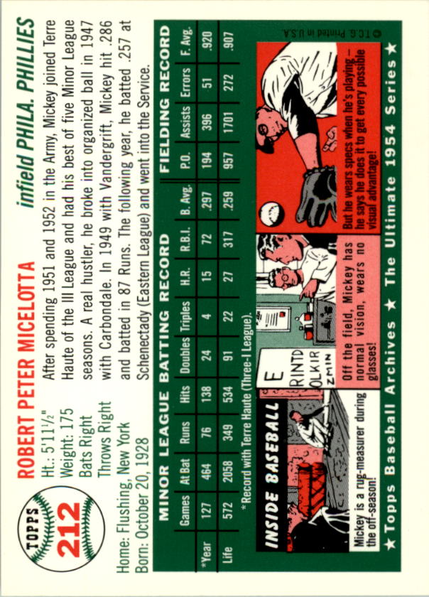 1994 Topps Archives 1954 Baseball - Picture 284 of 337