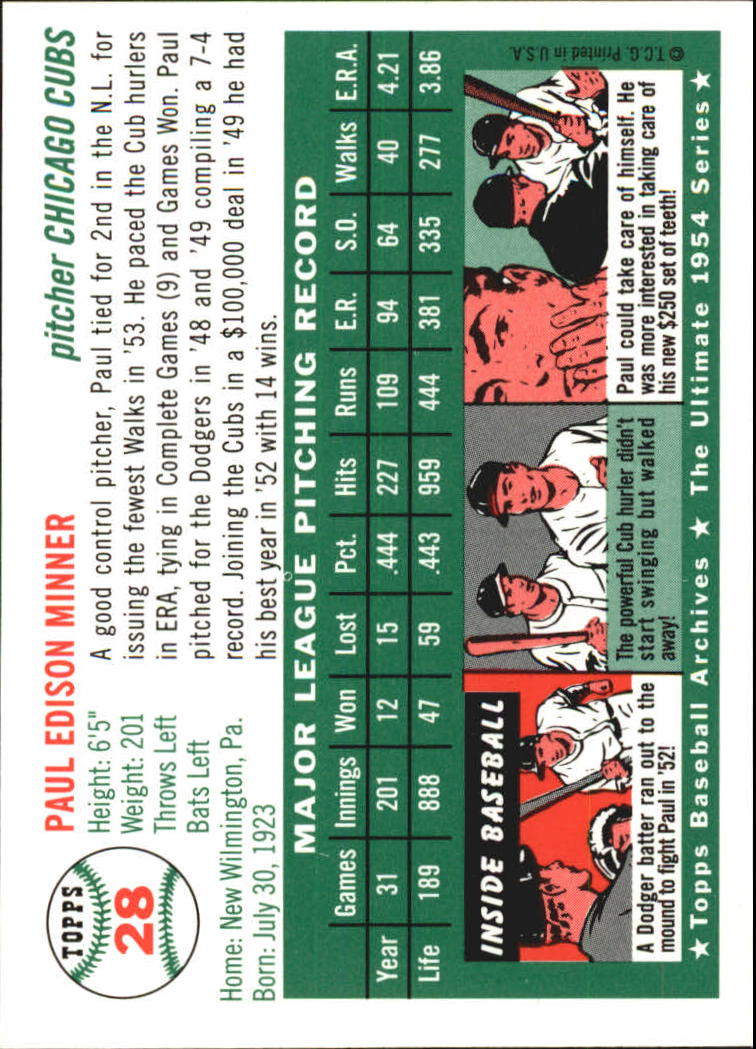 1994 Topps Archives 1954 Gold Baseball - Picture 19 of 94