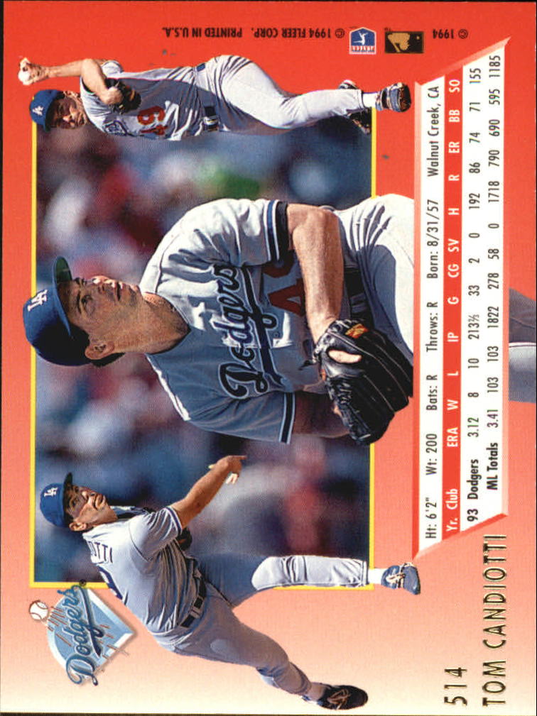 1994 Ultra Baseball Card Pick 502-600