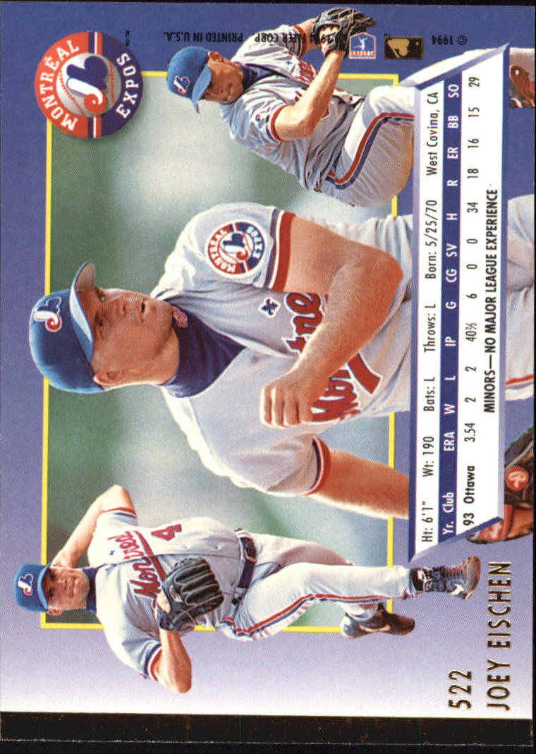 1994 Ultra Baseball Card Pick 502-600