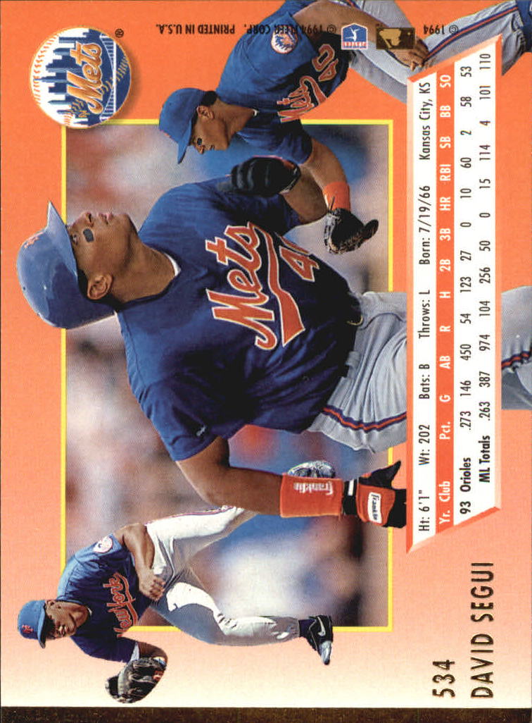 1994 Ultra Baseball Card Pick 502-600