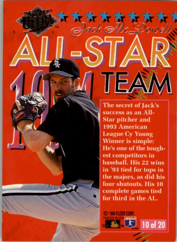 1994 Ultra (Fleer) Baseball "Insert" Cards - Picture 34 of 177